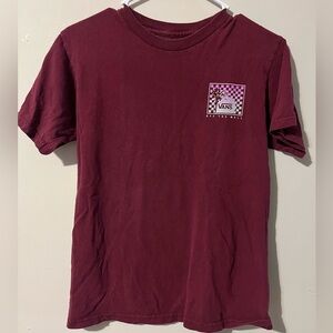 Vans Kids Burgundy Short Sleeve Tee